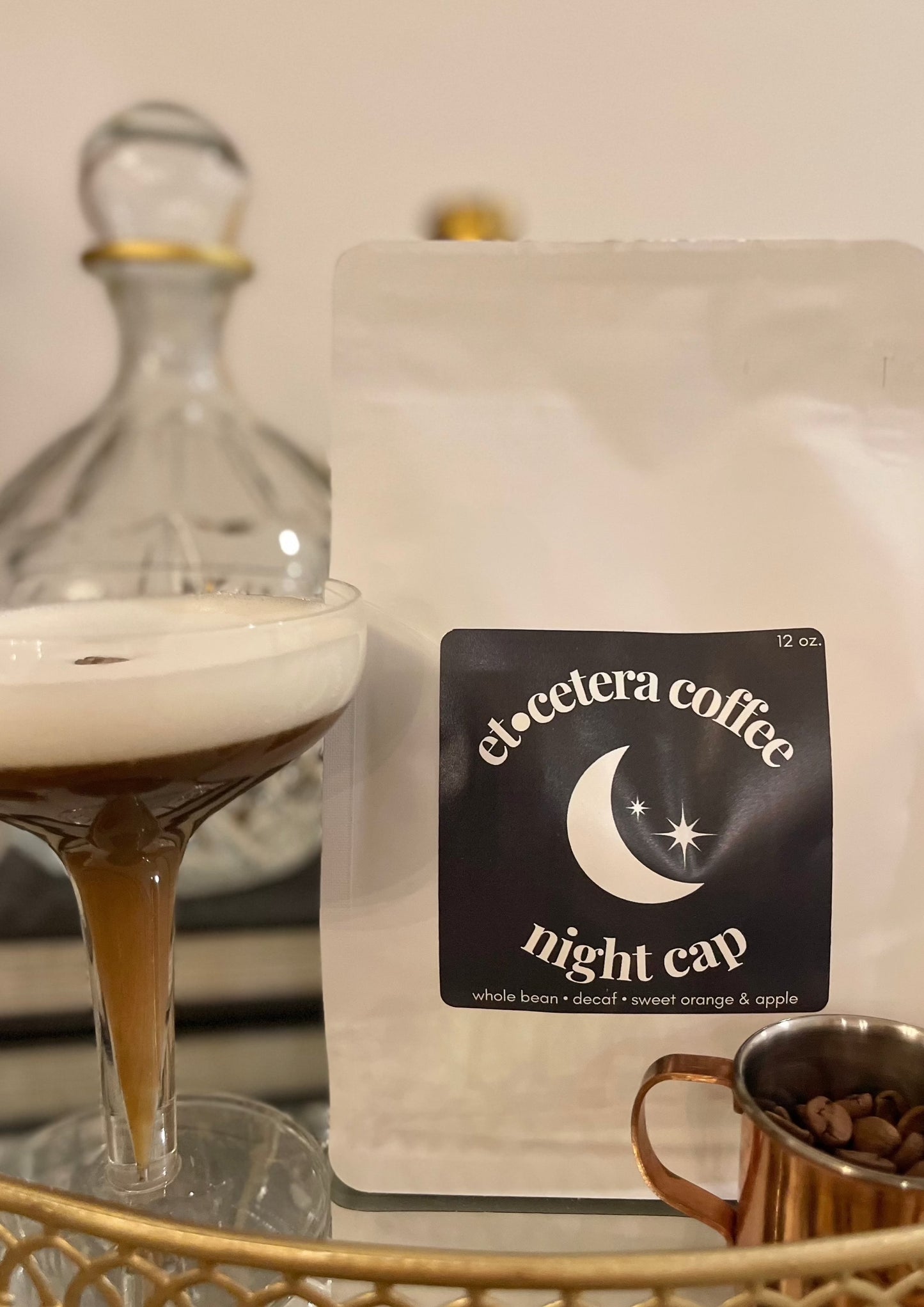 Night Cap - Whole Bean Decaf Coffee - 12oz Bag